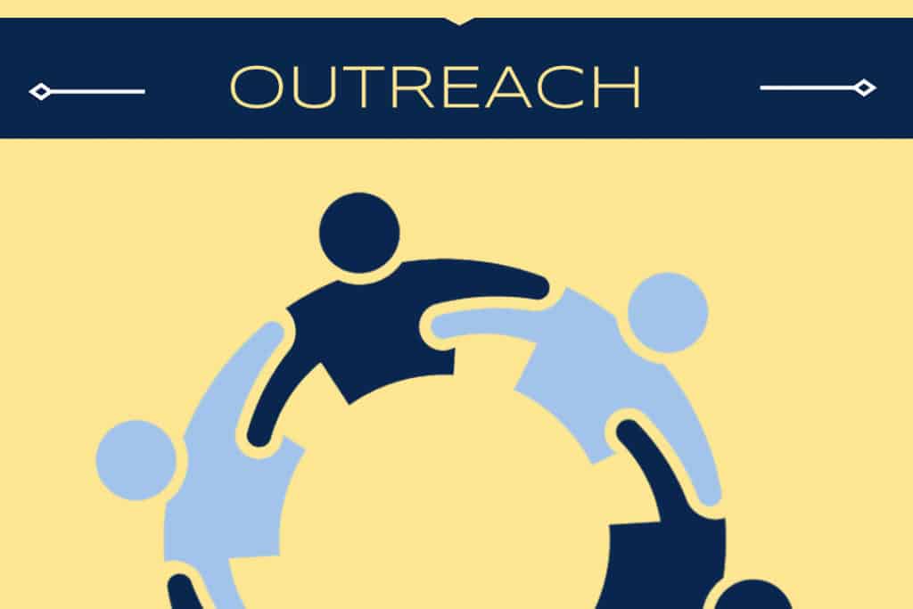graphic representing outreach and partnerships